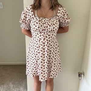 Francesca’s White Floral XL Dress